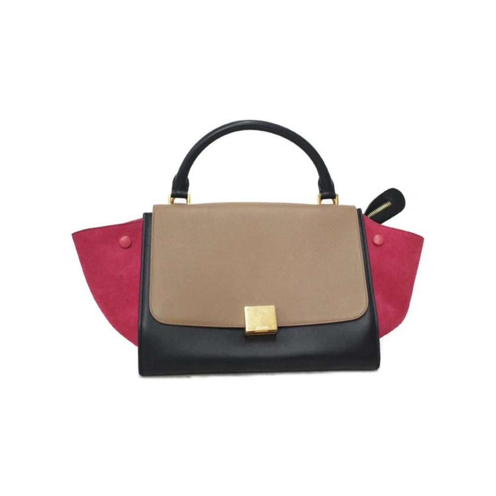 Celine Trapeze Leather 2WAY Handbag Shoulder Bag